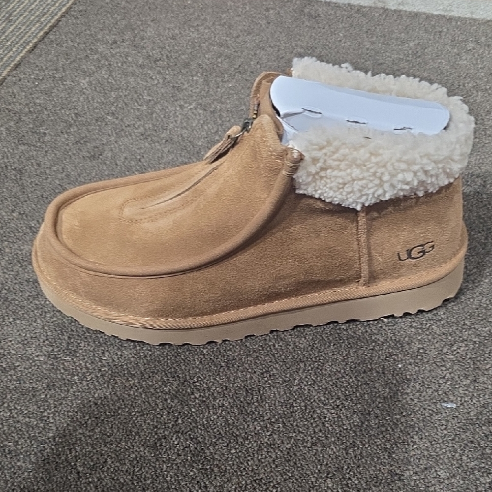 UGG Chestnut Suede Ankle Boots
